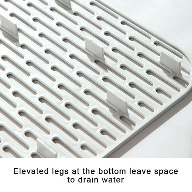 Kitchen Drain Tray Double Tray Rectangular Tea Fruit Tray Creative Drain Basket Tray Storage Rack Drying Chopsticks And Spoon