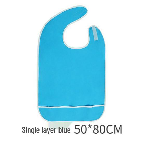 Waterproof Adult Bib with Pocket & Towel - Leak-proof, Stain-Resistant, Wash-Free Model