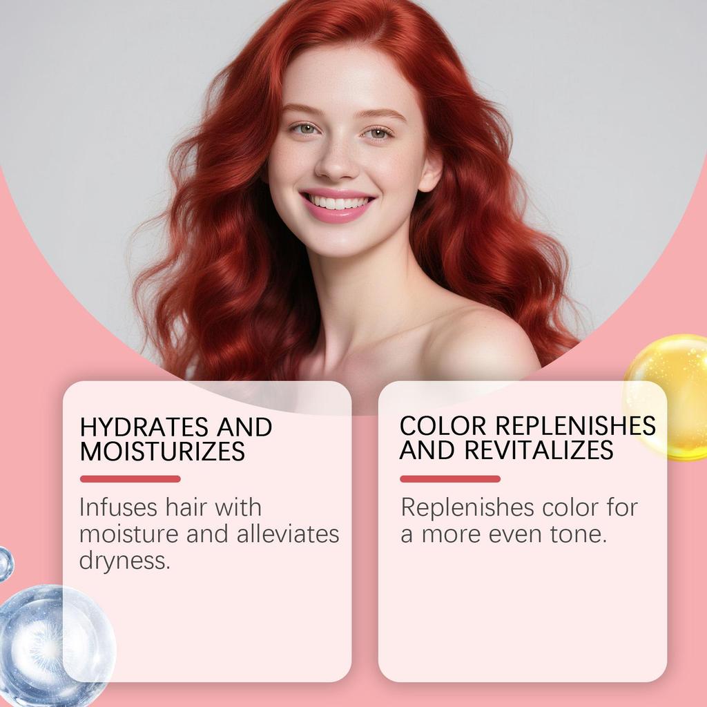 Maschera per Capelli Red Collagen per la Protezione del Colore, Idratante e Ammorbidente per Capelli, Delicata e Rinfrescante, Mantenendo i Capelli Lucenti e Lisciando il Crespo