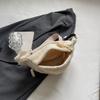 Women Fleece Sherpa Chest Bag Small Size Fanny Pack Trendy Shoulder Bag Cute Waist Pouch Sling Bum Bag Travel Crossbody Bags