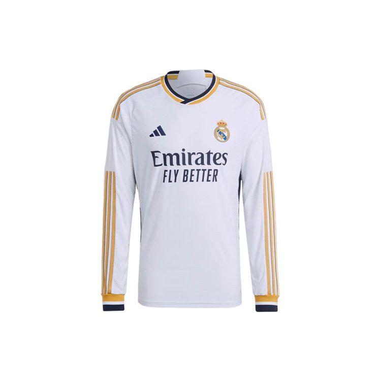 Adidas Real Madrid 23/24 Long Sleeve Home Jersey IA9978