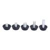 20 Pcs/lot Home Screw On Furniture Leveler Adjustable Leveling Glide Leg Foot Adjuster Levelers Pad for Table Desk M6 M8 Thread