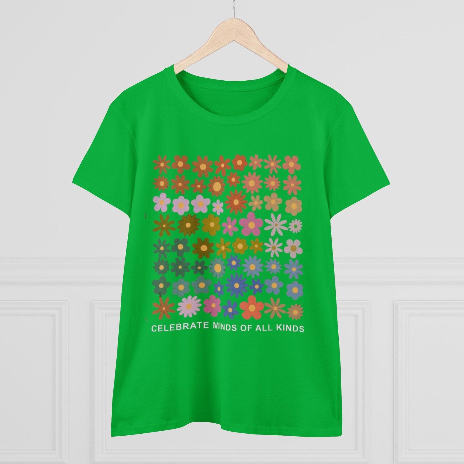Neurodiversity Flower Shirt: Autism Awareness, ADHD Acceptance L