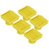 5Pcs Beehive Vent Lightweight ABS NonToxic EscapeProof Breathable Beehive Entrance Gate(Yellow )