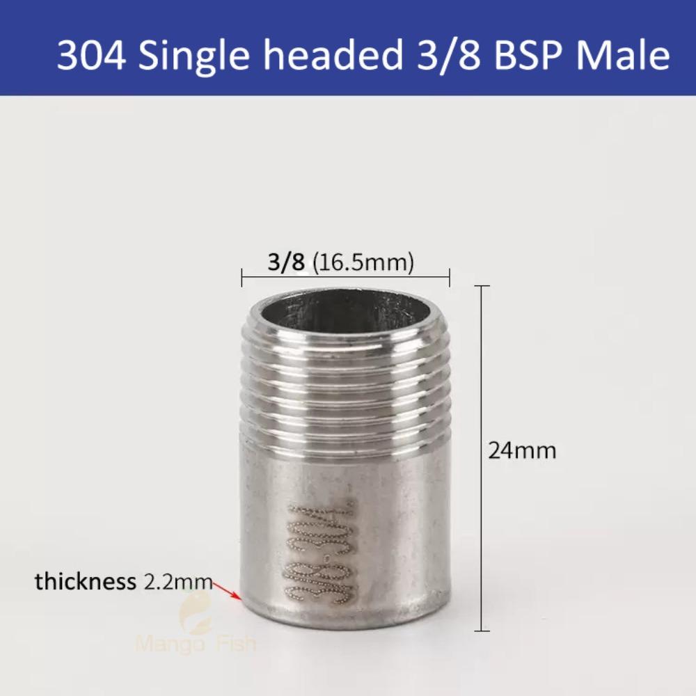 1/8"1/4"1/2"3/8" 3/4" 1" 2 Jednohlavé vnější šroubení s BSP závitem proti uvolnění Jednohlavý drát