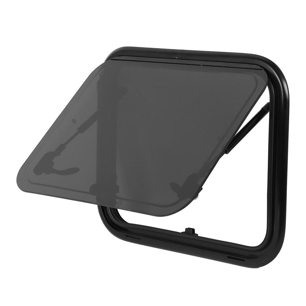 16x20 Inch RV Push Out Window Rounded Corner UV Proof Double Layer Trailer Exit Window with Support Rod Sunshade