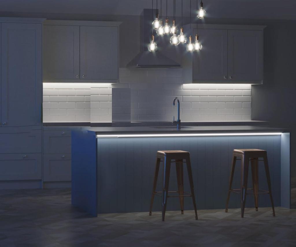 AEIFRIYU LED Strip Kitchen USB High 9 Color Temperature Easy Hallway Light, Light, Powered, Brightness, Settings, Installation, Double-Sided