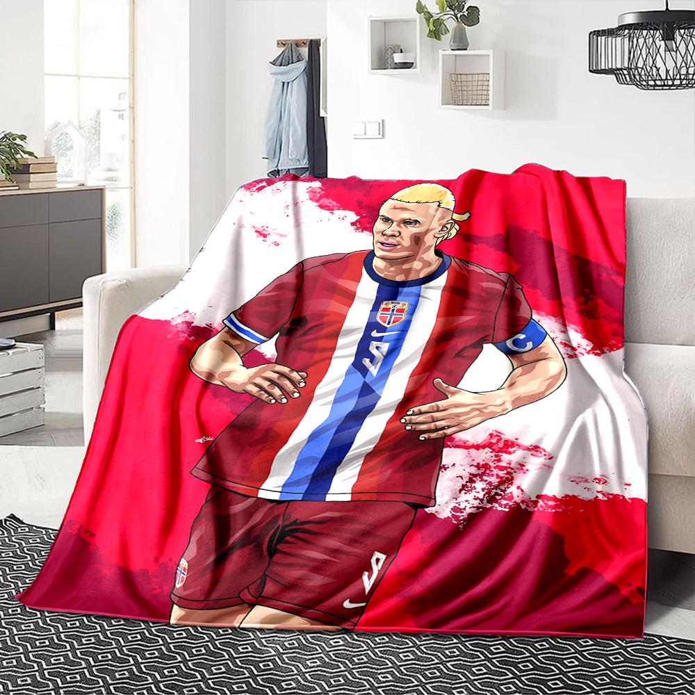 Willkommen Manchester City Decken Flanell Bedruckt Atmungsaktiv Warm Überwurfdecke für Zuhause Büro Tagesdecken 0708a74