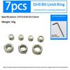 8/9Pcs Drill Bit Locator Woodwork Tools Drill Stoper Collar Set 3-16mm Depth Stop Collars For Ring Positioner With Wrench