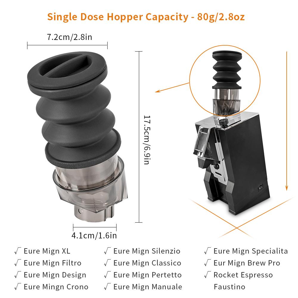 Coffee Beans Grinder Single Dose Hopper/Bellows Coffee Grinder Bean Bin Blowing Cleaning Tools For Eureka Mignon And Helios