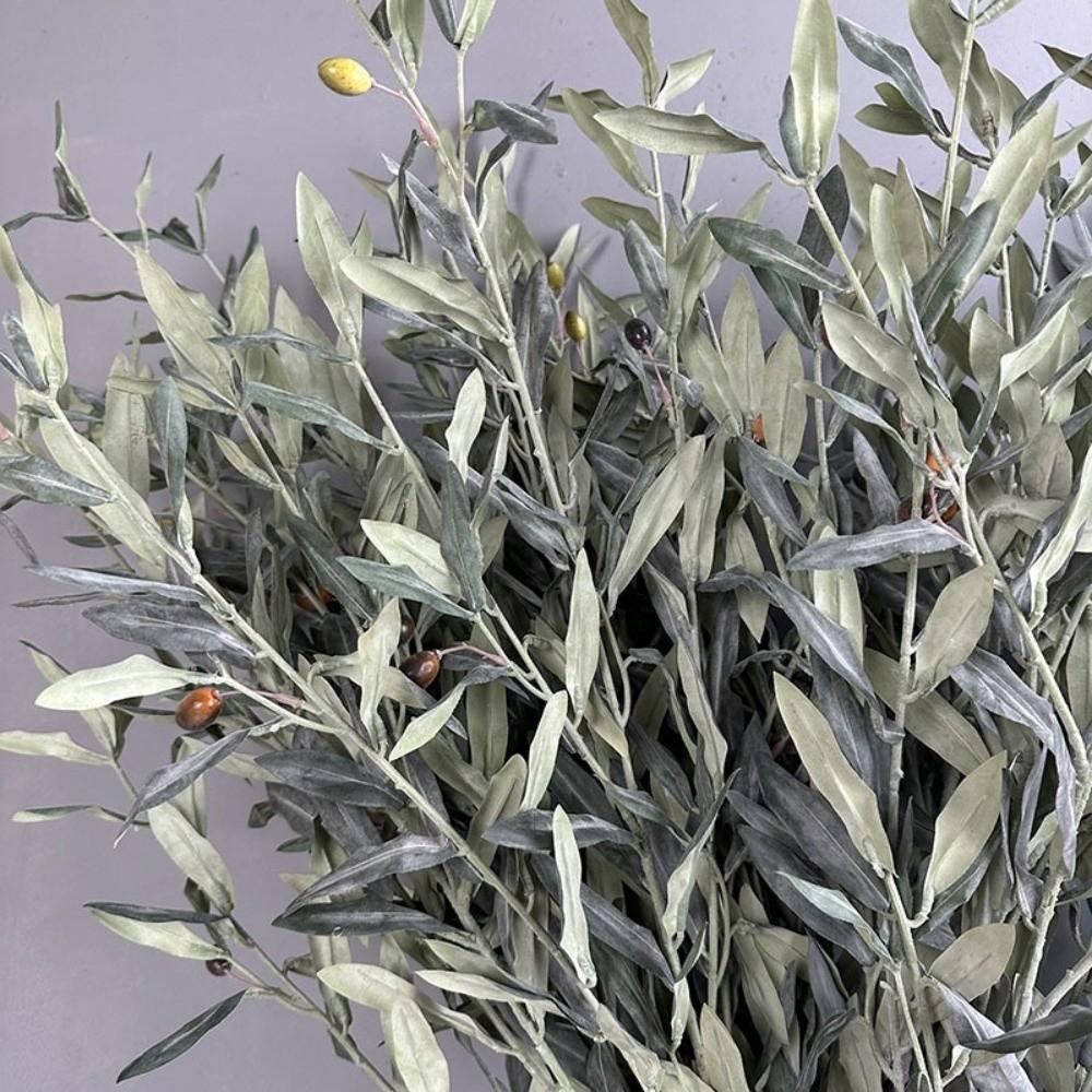 Lifelike Simulated Olive Leaf Plant Plastic Fake Olive Tree Home Decoration