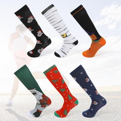 Unisex Adult Sports Mid-Calf Christmas Socks