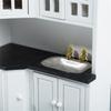 1/12 Dollhouses Kitchen Cabinet Miniature Furniture with Sink Craft Project Model Kitchen Room Scene Decorative Accessory