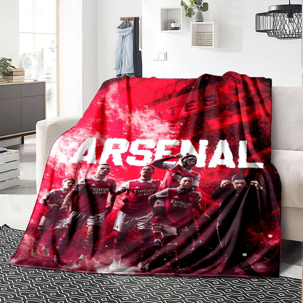 1pc A-Arsenal Blanket, Gift, for Men and Women, Soft Blanket, Good for Sofa Bed Couch Travel, Lightweight Flannel Blanket