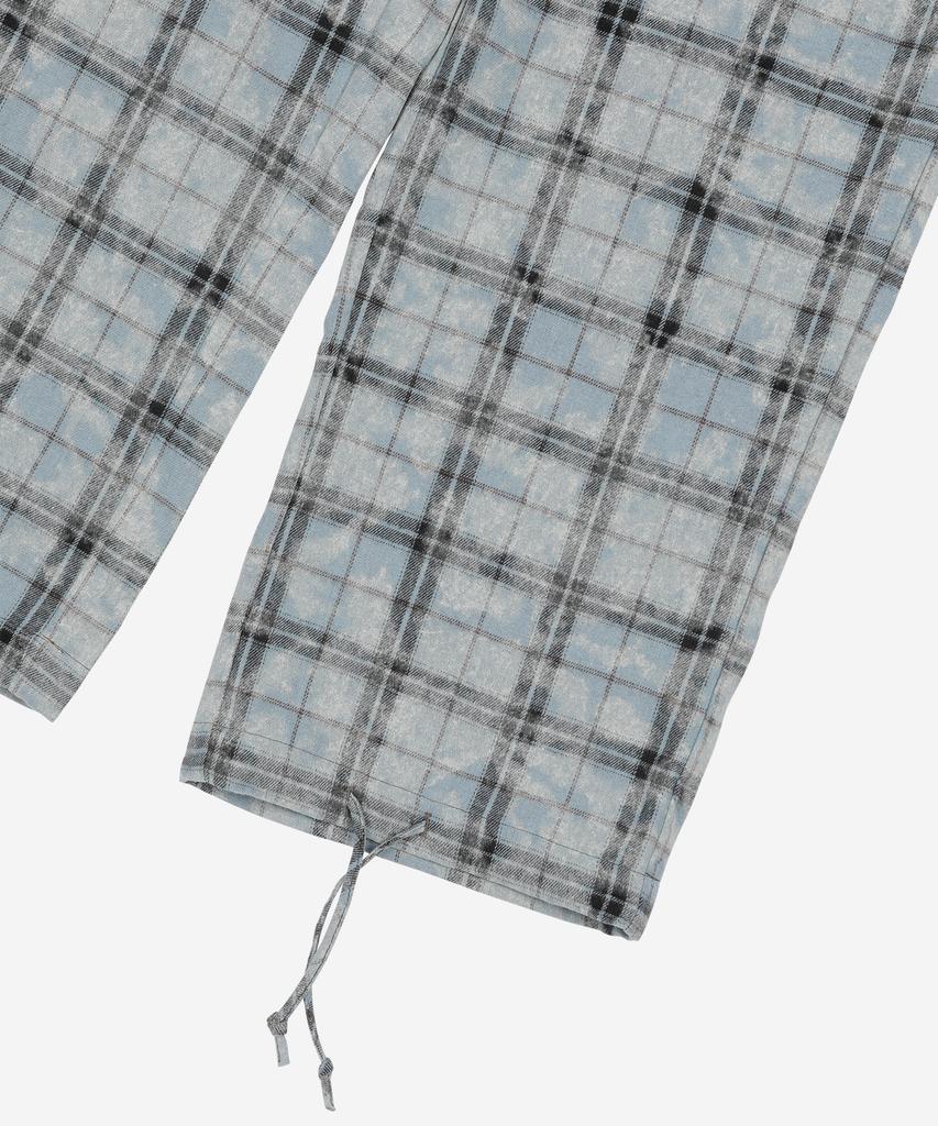 PROBLEMALLWAYS Rustic Check Shirt Pants Skyblue