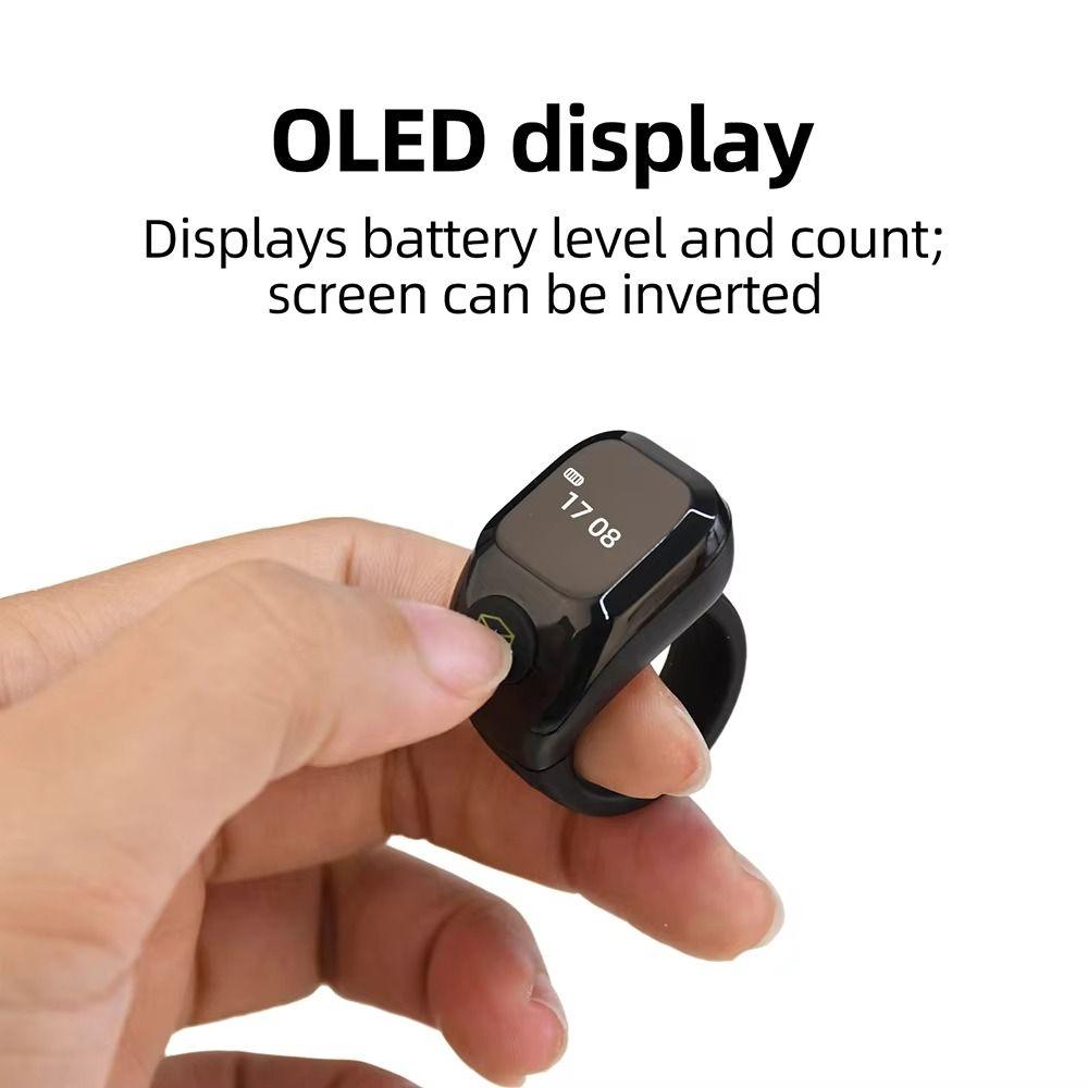 Removable Point Marker Digital Tally Counter 99999 OLED Display Touch Control Smart Ring Counter Three-speed Adjustable