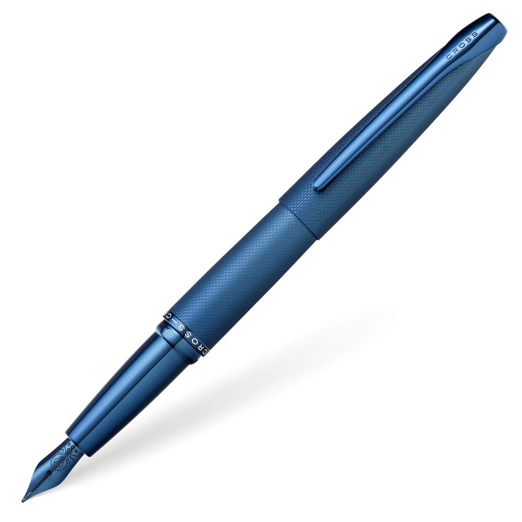 CROSS ATX Brushed Finish Dark Blue Fountain Pen Stainless Steel Nib (F-shape) N886-45FJ