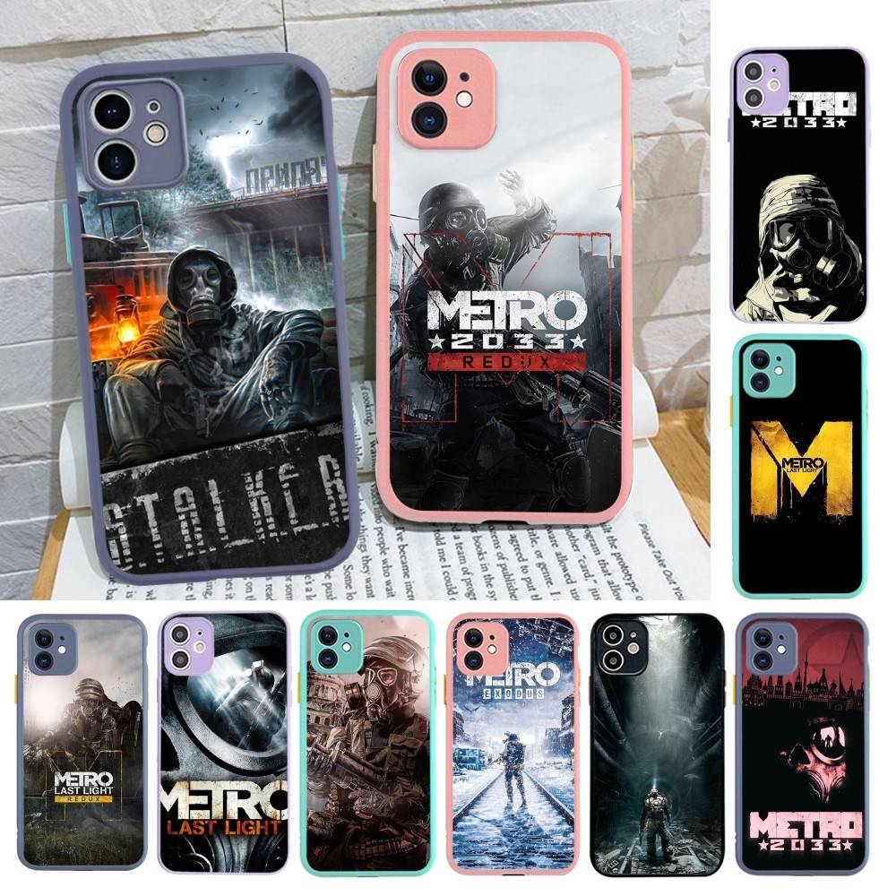 Post Apocalyptic Game Metro 2033 Phone Case For IPhone 16 15 14 Plus 15 13 12 11 Pro Max X XS MAX Matte Cover
