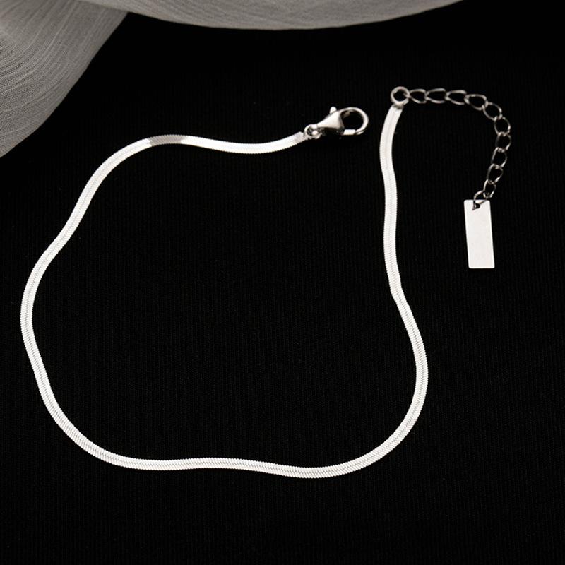 Summer Snake Bone Anklet Minimalist Exotic Chic Cold Elegant Sexy Women Foot Jewelry