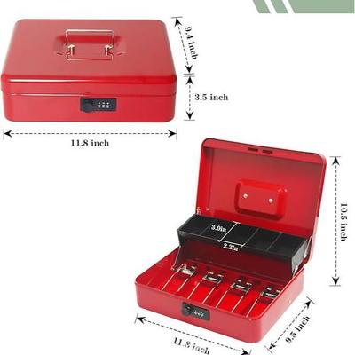 Tirelire Portable avec Serrure à Clé & Mot de Passe pour le Rangement des Pièces