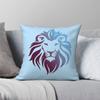 Lion Head 2 Pillowcase Polyester Linen Velvet Creative Zip Decorative Home Cushion Cover 18