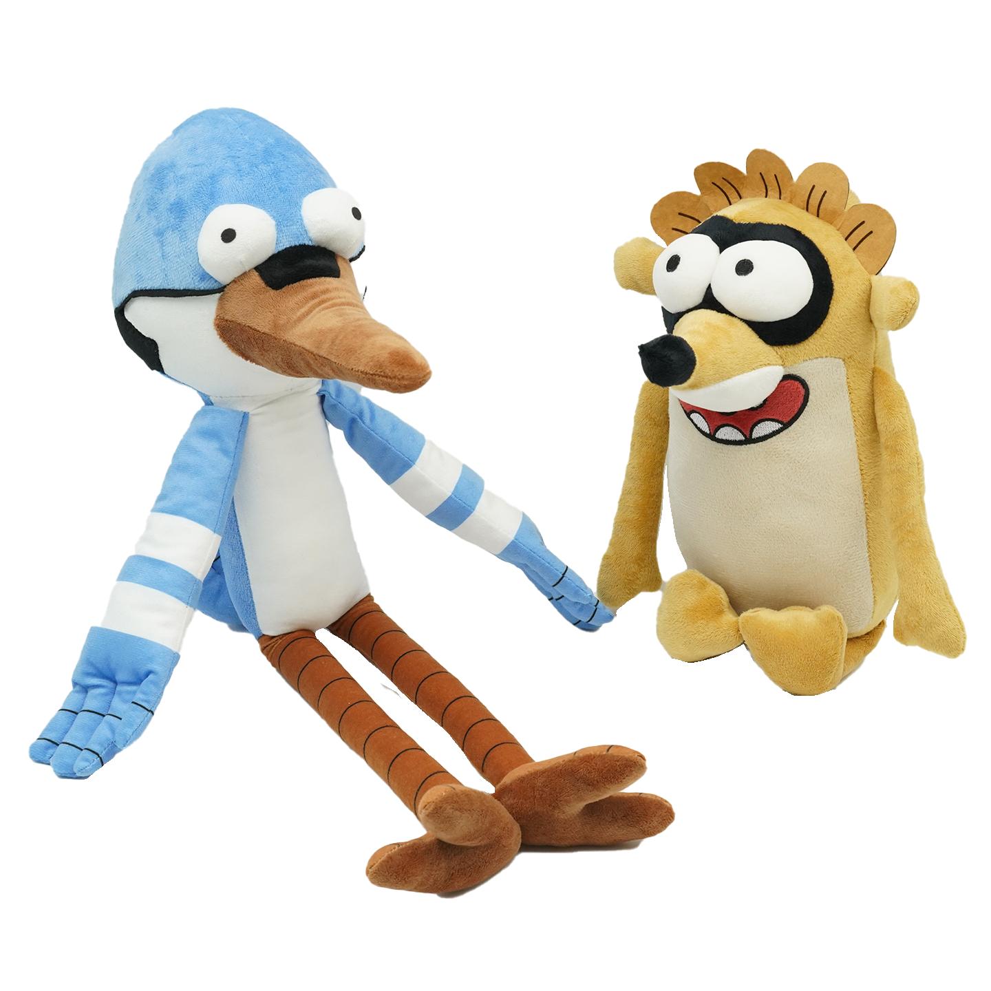Nieuwe Mordecai en Rigby Pluche Speelgoed Schattige Cartoon Dieren Pluche Pop Randfiguur Dier Knuffel Kinder Verjaardagscadeaus
