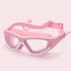 Anti-fog Children's High-definition Swimming Goggles Silicone Wide-angle Large Frame Seal Waterproof  Wearing Earplugs Goggles