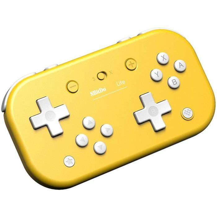 8BitDo Lite Jaune Manette Bluetooth Pour Switch Lite, Switch Et Windows