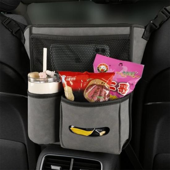 Car Middle Seat Storage Bag Organizer Protector Phone Cup Holder Tidying Stowing