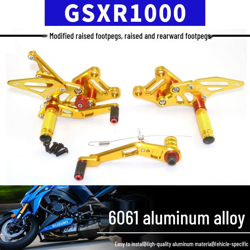 

Suzuki GSXR1000 2017-2019 Race-Style Raised Footpegs Assembly Black