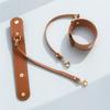 Vintage Pu Leather Glove Holder Strap With Clasp Leather Towel Holder For Handbag Glove Strap For Hat Outdoor Camping Women