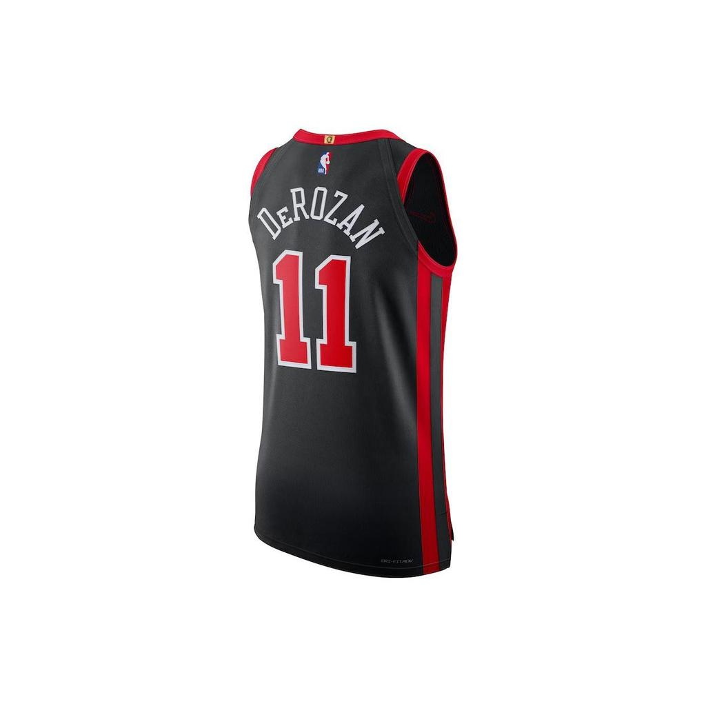 Nike X NBA DeRozan Bulls 23-24 City Edition AU Player Version Embroidered Basketball Jersey Men Jersey Black DX8754-010