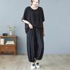 Plus-size Women's Slimming Ensemble with Extra Padding and Oversized Summer Casual Sports Set