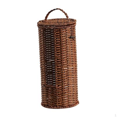 Toilettenpapier Aufbewahrungsständer, Dekorative Halter-Korb mit Deckel, Badezimmer-Organizer