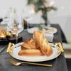 Tableware Tray Food Serving Handle Design Stainless Steel Dessert Storage Cup Afternoon Tea