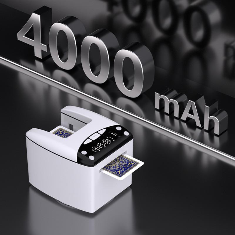 Macchina automatica elettrica ricaricabile da 4000mAh, distributore automatico di carte da gioco, dispensatore di carte da poker, velocità regolabile, strumenti per giochi di poker