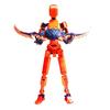 3D Printed Robot Action Figure with Accessories Movable Joints Robot Model Toy Articulated Dummy Figurine Decoration Ornament