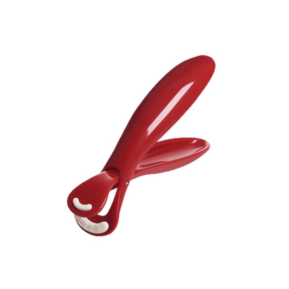 

2pcs Dopamine Anti-Scalding Clip Non-Slip Heat-Resistant Grip Practical Steamer Tongs Kitchen Use красный