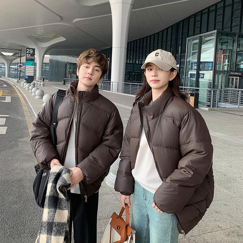 Men's and Women's Cotton-padded Clothes Thickened Winter New Loose Student Couple Imitation Lambskin Cotton-padded Jacket