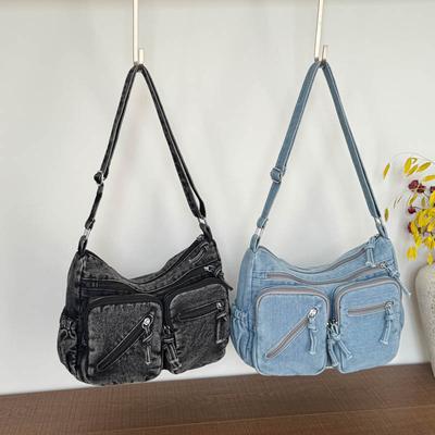 Vintage Denim Tasche Damen Schulter Crossbody Tasche