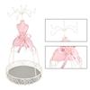 Modell Kleid Hochhackige Schuhe Ohrring Halskette Ring Schmuckhalter Ständer Display(Eisenregal)