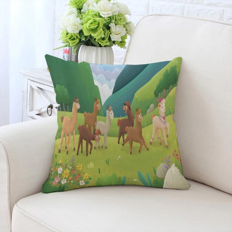 Cartoon Sheep Decorative Pillowcase Car Ornaments Office Living Room Sofa Home Pillowcase