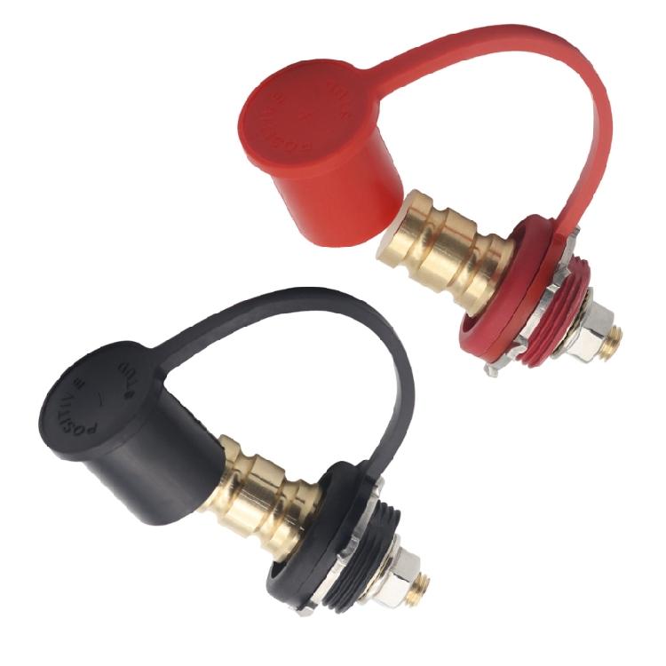 2Pcs 250A Battery Charging Jumper Post Battery Charging Post 3/8" Stud Jump Post