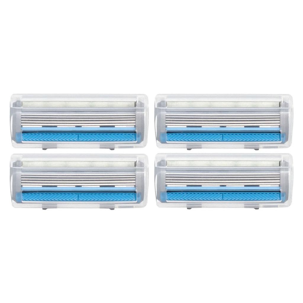 Sensitive Steel Razor Blade + Baobab Oil, 4 Cartridges