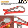 Multifunctional 4in1 Can Opener NonSlip Grip EasyUse Kitchen Tool Beer Bottle Jar Lid Opener