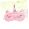 Lurrose Unicorn Blindfold Sleeping Eye Mask, Blindfold Eyeshade Travel Eye Cover, Unicorn Glitter Horn Plush Sleep Eye Mask, Plush Eye Mask, Unicorn S