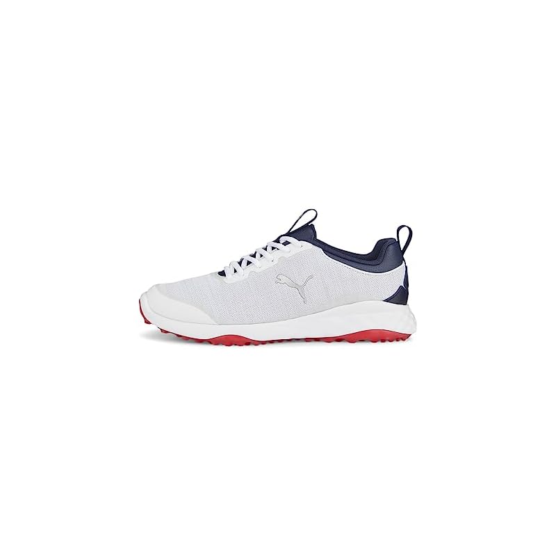 [PUMA] [Puma] Golf Shoes Fusion Pro Men's Puma White/Puma Navy/For All Time Red (377041)(06) 27.5 cm