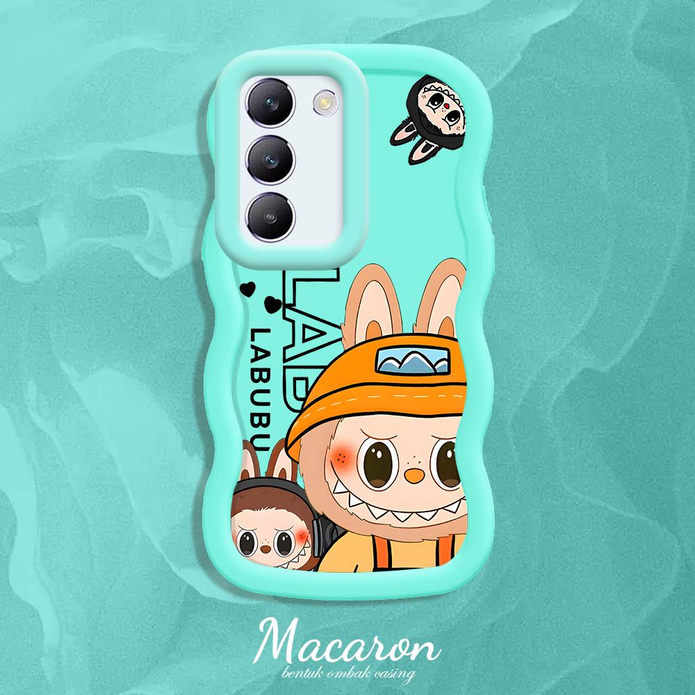 

Окрашенный узор Big Wave Edge Мягкий силиконовый материал Macaron чехол для телефона противоударный защитный резиновый чехол для OnePlus Vivo Motorola Moto Motorola Moto G05 синий