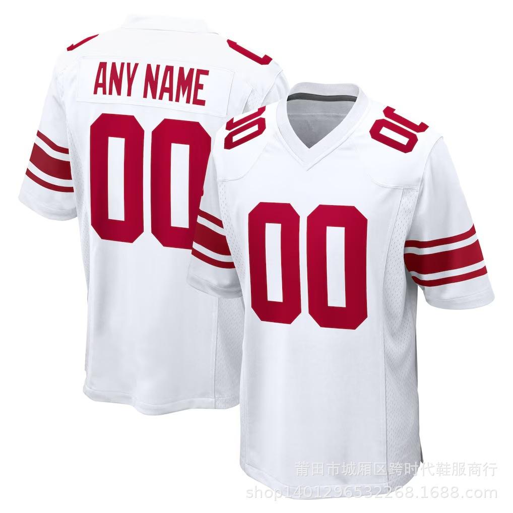 Wholesale NFL Giants Jersey Embroidered Rugby Jersey 1 #8 #JONES 26 #BARKLEY 56 #44 #