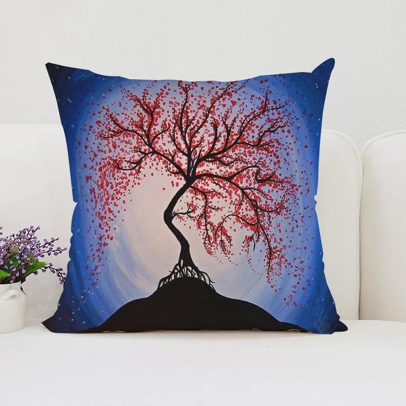 Japanische Kirschblüten Kissenbezüge für Kissen 45x45 Kissenbezug für Kissen Heimdekoration 45x45 Kissenbezüge Kissenbezug
